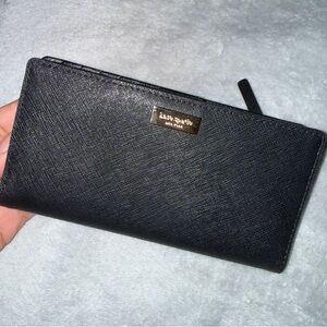 Kate Spade Black Textured Clutch